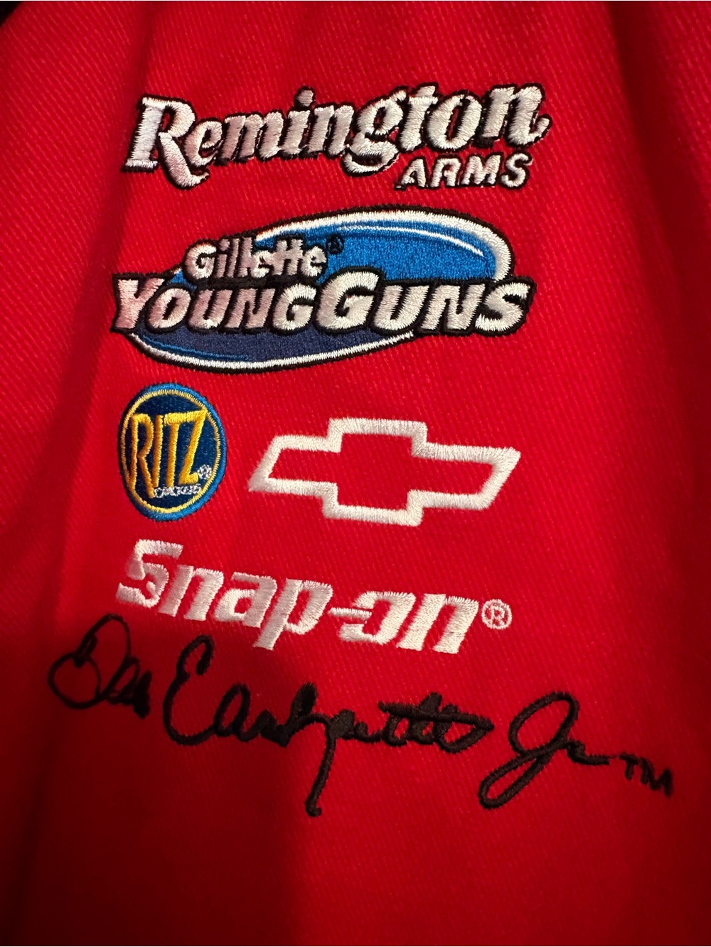 Budweiser Red Racing Patch Bomber Jacket - Picture 5 of 9